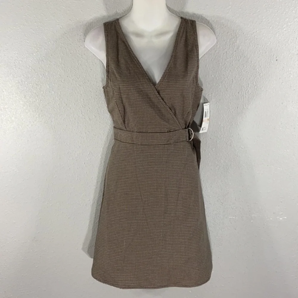 NWT Takara houndstooth plaid print skirttall dress V19